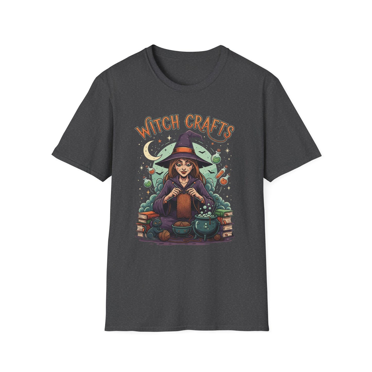 Witchcrafts Unisex Softstyle T-Shirt | Spooky Halloween Tee, Witchy Apparel, Gift for Witches, Retro Graphic Shirt, Autumn Fashion