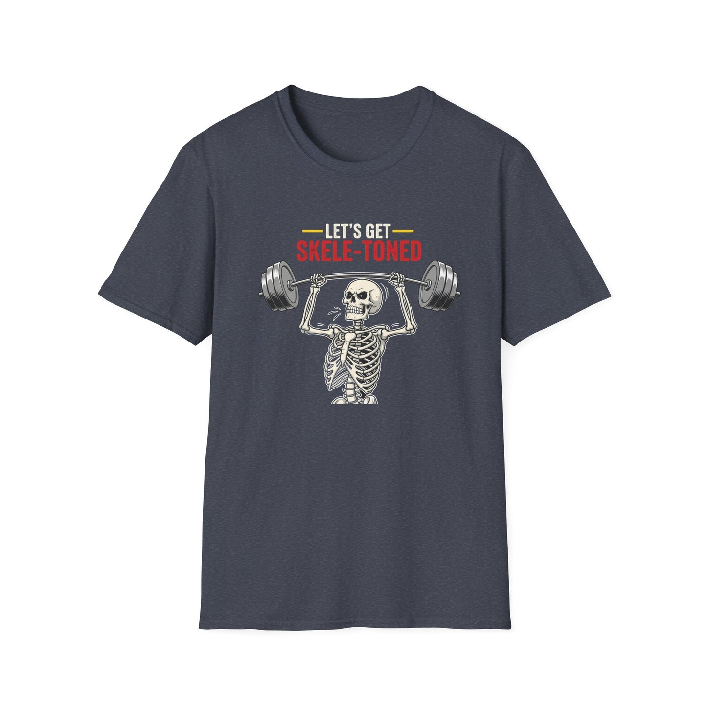 Let's Get Skele-Toned Halloween T-Shirt | Funny Fitness Tee, Unisex Halloween Apparel, Spooky Gym Shirt, Skeleton Workout Top, Unique Gift