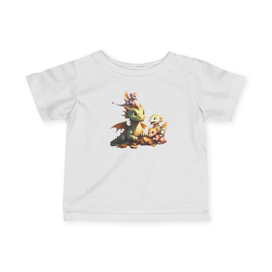 Whimsical Dragon Infant T-Shirt | Cute Baby Tee for Adventurous Kids