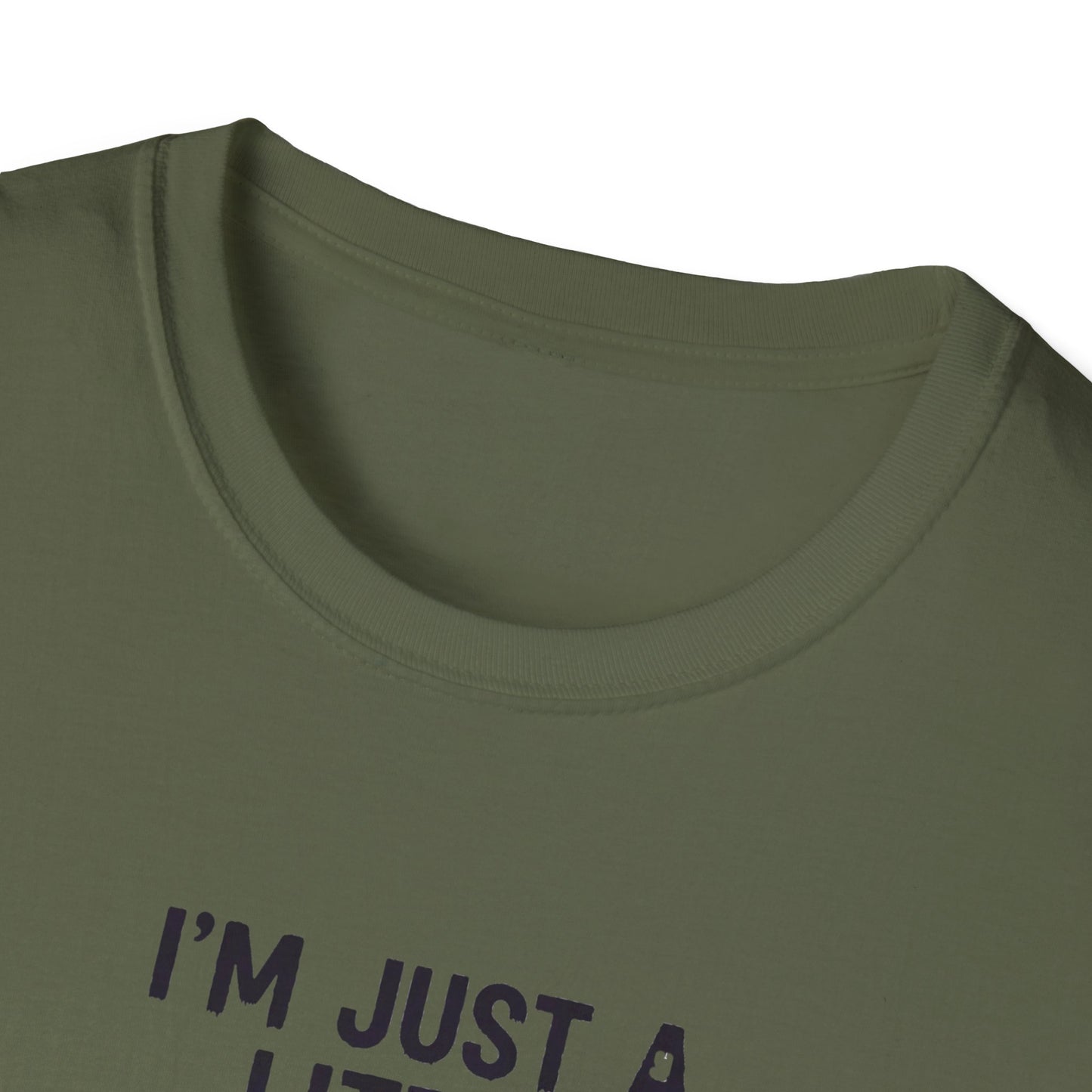 Cute I'm Just A Little Batty Graphic Tee, Funny Halloween T-Shirt, Gift for Bat Lovers, Unisex Softstyle Shirt, Quirky Casual Wear
