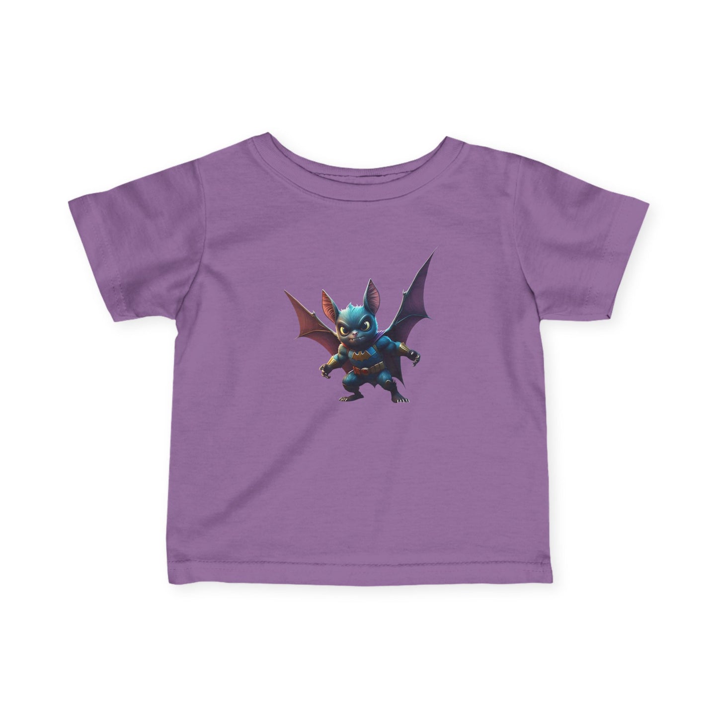 Cute Bat Man Super Hero Infant Tee for Playful Kids | Fun Graphic T-Shirt