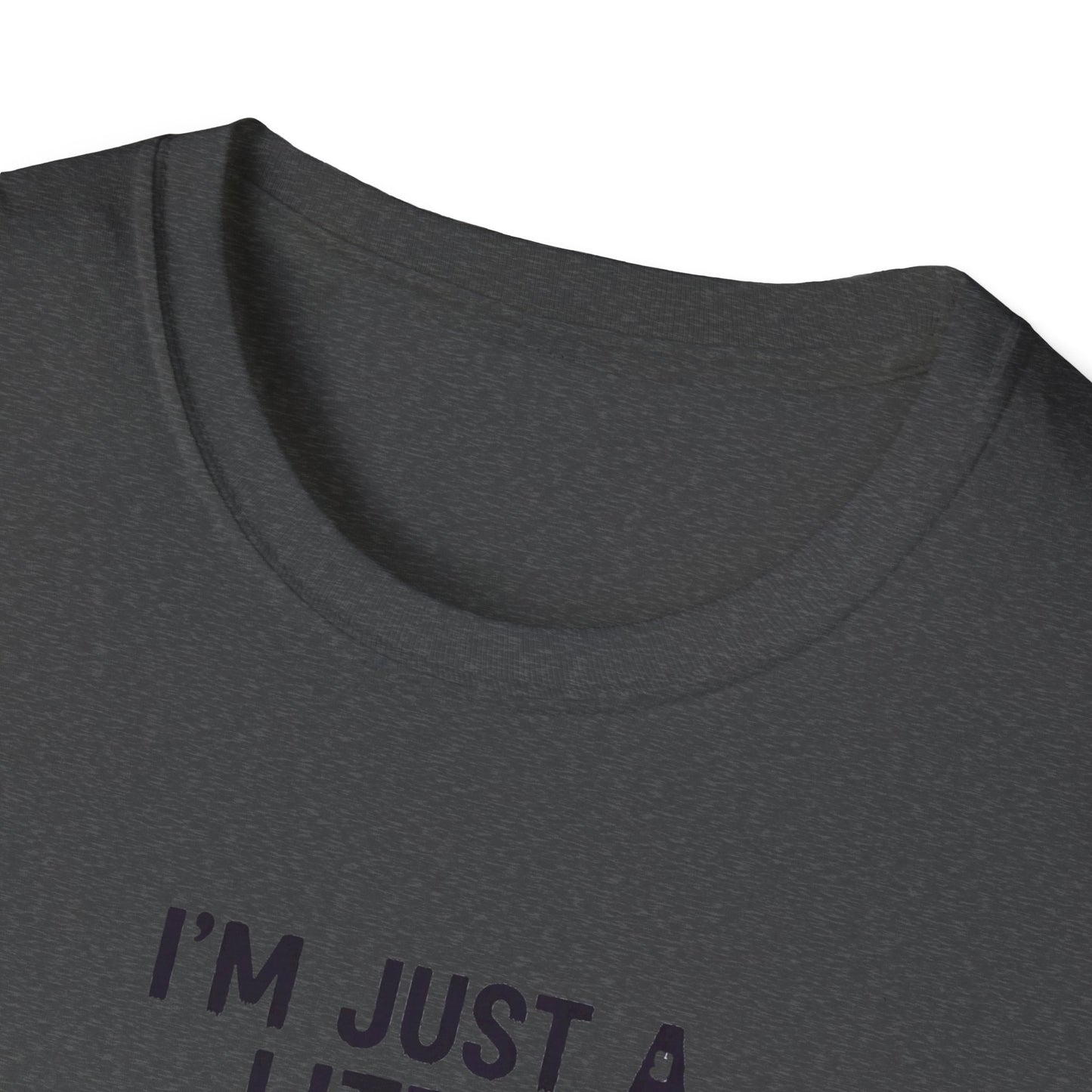 Cute I'm Just A Little Batty Graphic Tee, Funny Halloween T-Shirt, Gift for Bat Lovers, Unisex Softstyle Shirt, Quirky Casual Wear