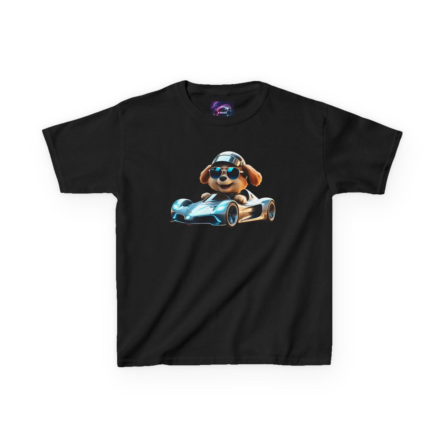 Cool Dog Racing Kids Tee - Fun Lightweight Cotton T-Shirt for Young Speedsters