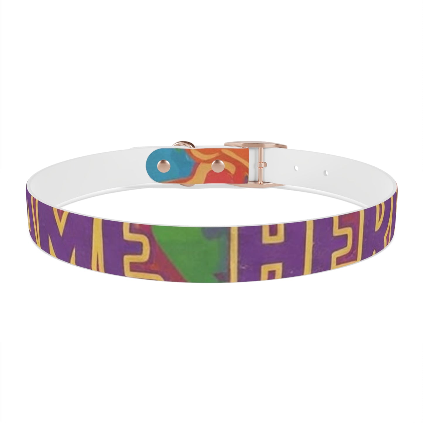 Vibrant Rainbow Dog Collar - Colorful Pet Accessory for Any Occasion