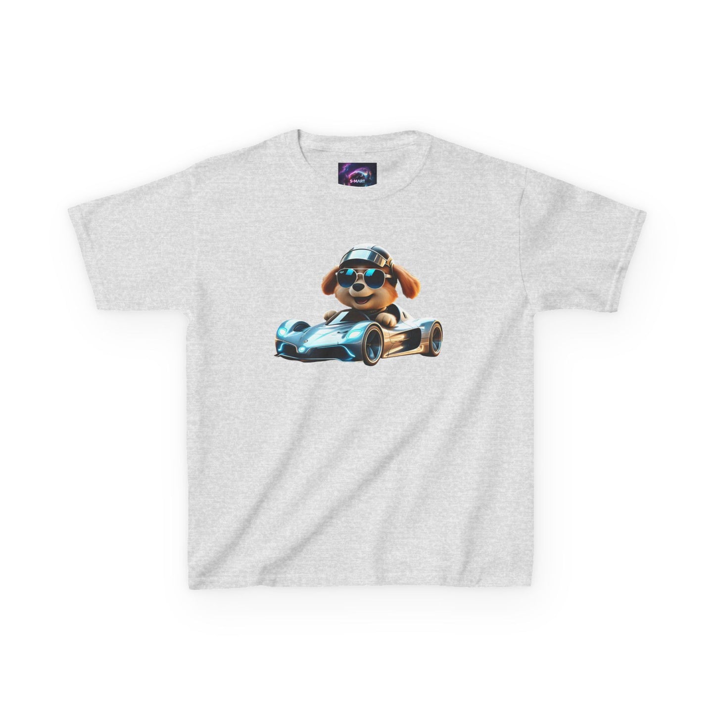 Cool Dog Racing Kids Tee - Fun Lightweight Cotton T-Shirt for Young Speedsters