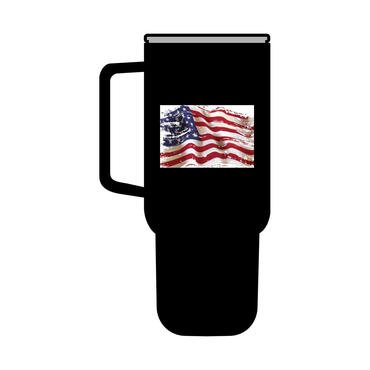 Engraved 40oz Insulated Tumbler - American Flag & Firefighter Tribute