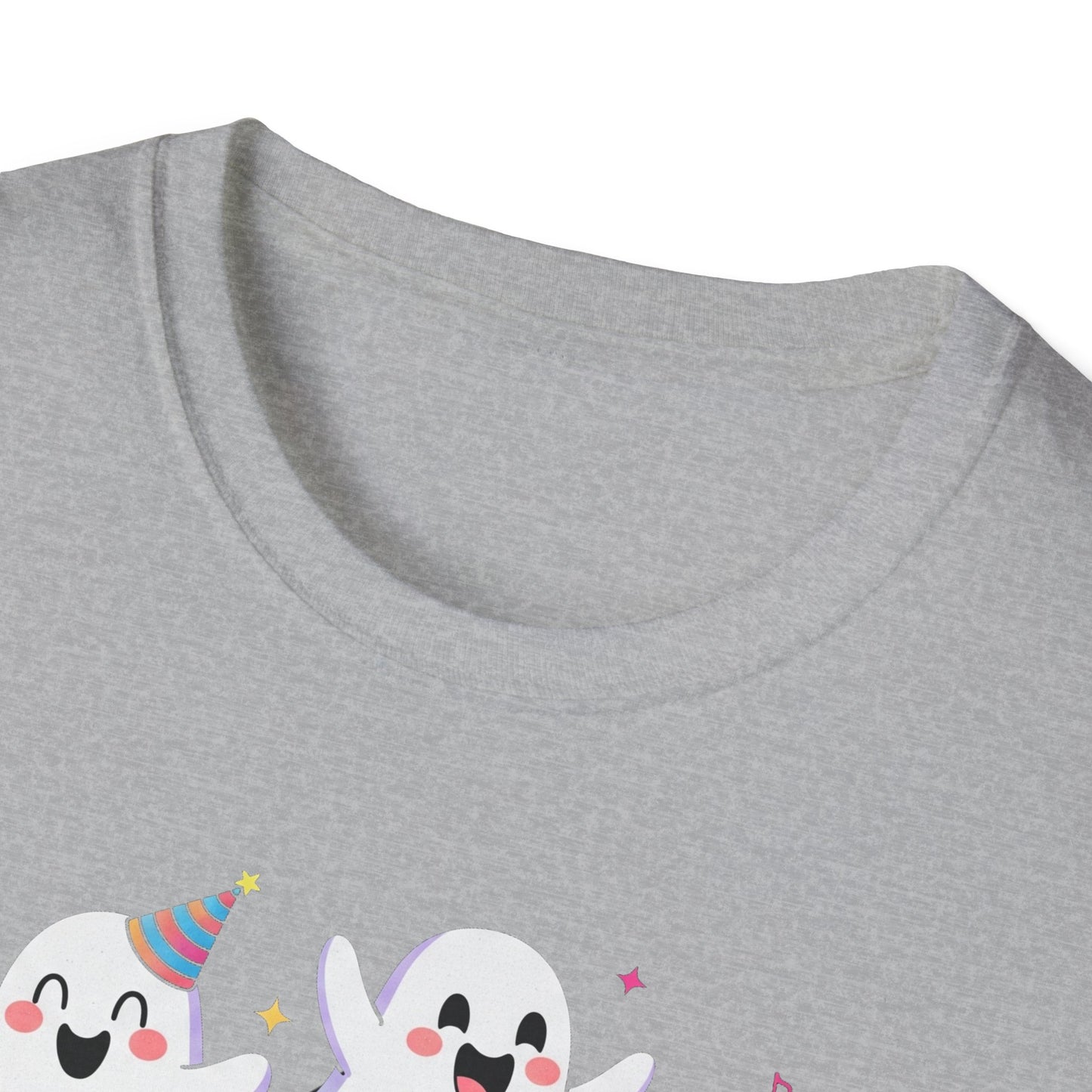 Ghoulish Fun T-Shirt, Ghost Theme Tee, Unisex Halloween Shirt, Cute Spooky Apparel, Fun Costume Idea, Party Outfit