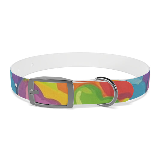 Vibrant Rainbow Dog Collar - Colorful Pet Accessory for Any Occasion