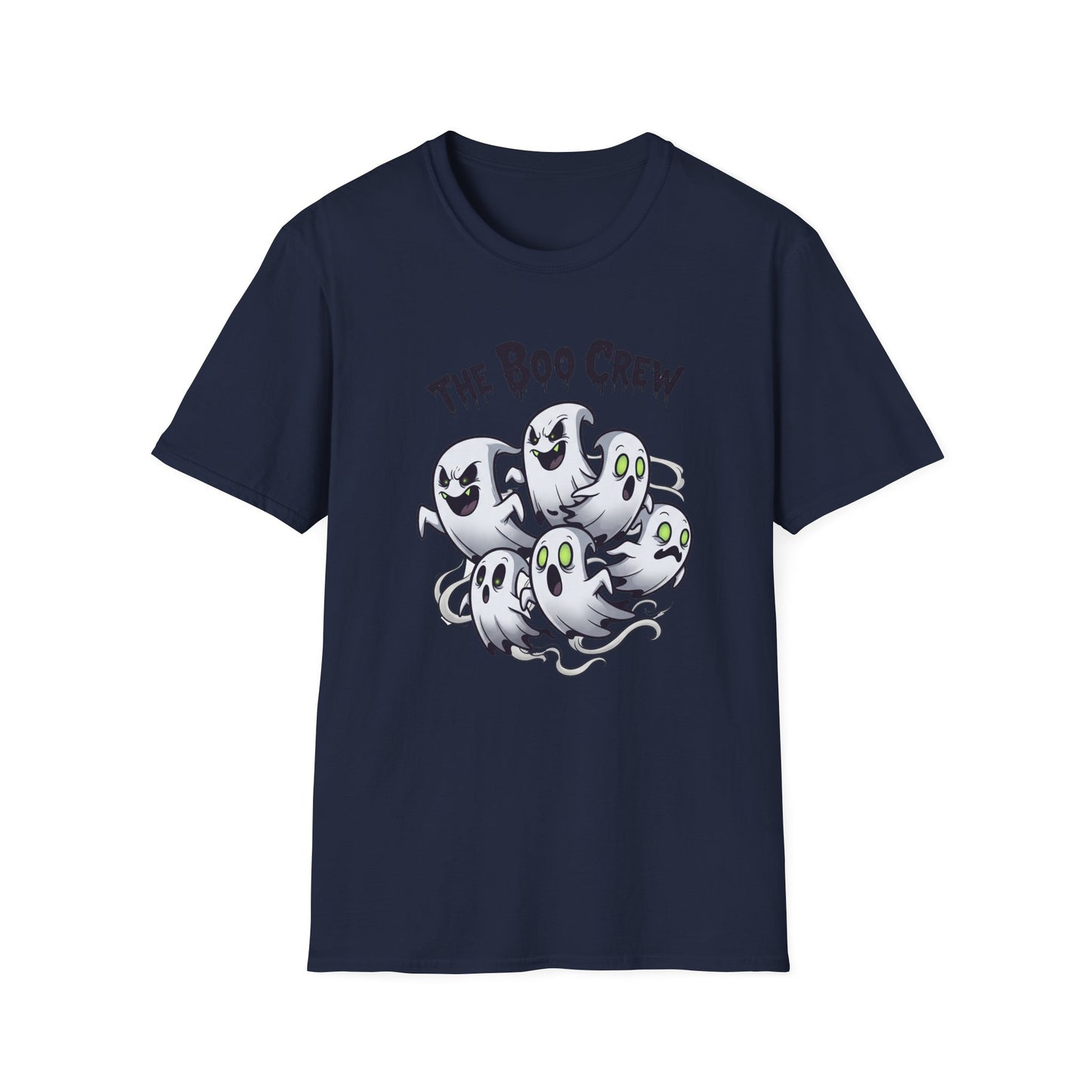The Boo Crew T-Shirt - Spooky Halloween Tee, Unisex Casual Wear, Perfect for Trick-or-Treat, Halloween Party, Gift for Ghost Lovers