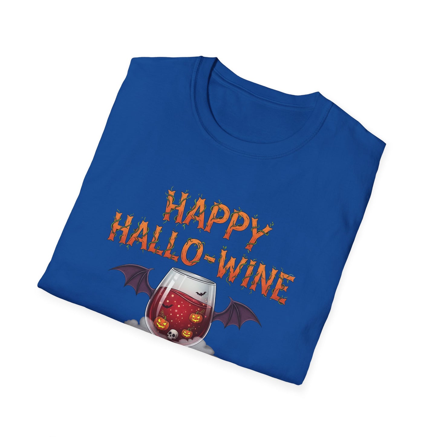 Happy Halloween Wine T-Shirt, Fun Costume Tee, Unisex Graphic Shirt, Spooky Party Wear, Gift for Wine Lovers
