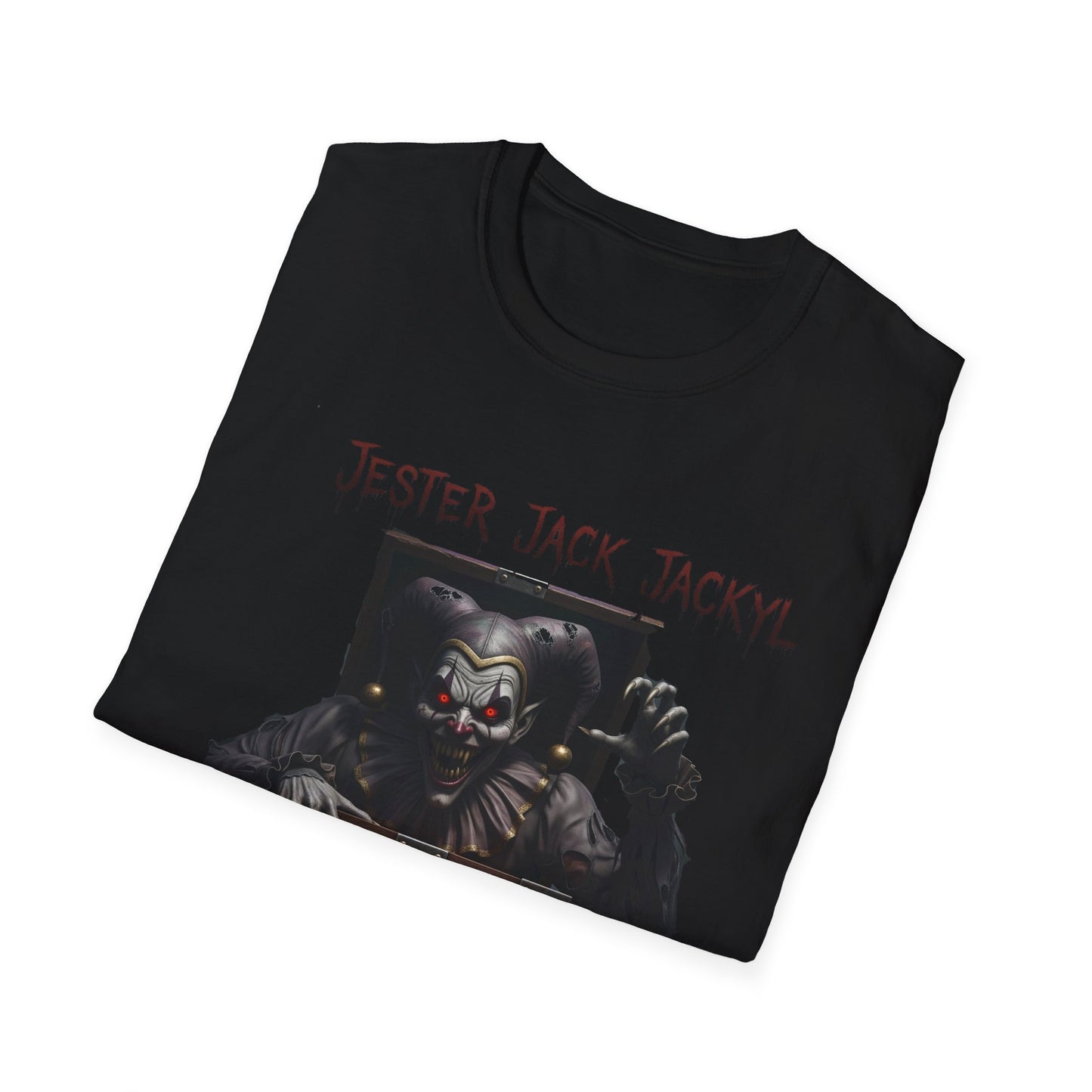 Jester Jack Jackyl Creepy Clown Graphic T-Shirt, Perfect for Halloween, Horror Fans, Scary Movie Night, Unisex Gift, Fun Adult Apparel