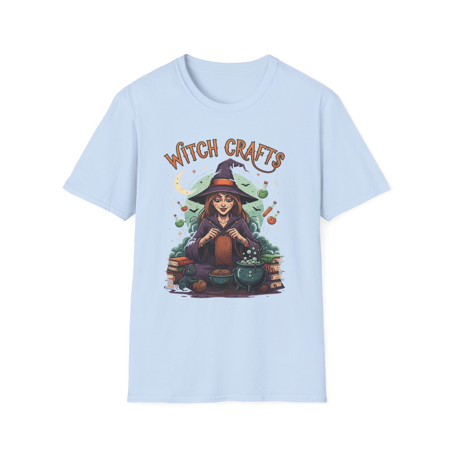 Witchcrafts Unisex Softstyle T-Shirt | Spooky Halloween Tee, Witchy Apparel, Gift for Witches, Retro Graphic Shirt, Autumn Fashion