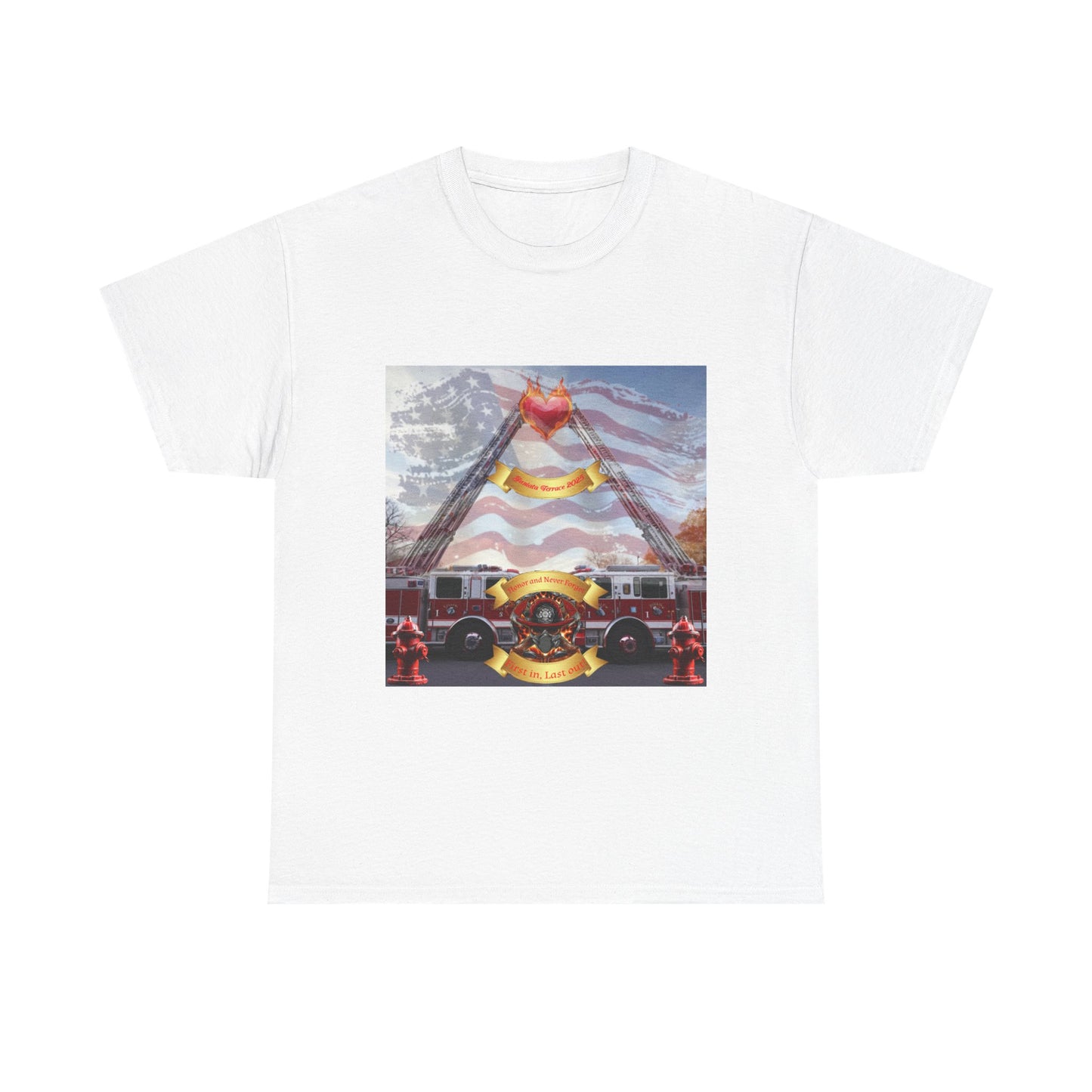 The Juniata Terrace Fire 2025 Honor Patriotic Firefighter T-Shirt