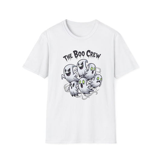 The Boo Crew T-Shirt - Spooky Halloween Tee, Unisex Casual Wear, Perfect for Trick-or-Treat, Halloween Party, Gift for Ghost Lovers