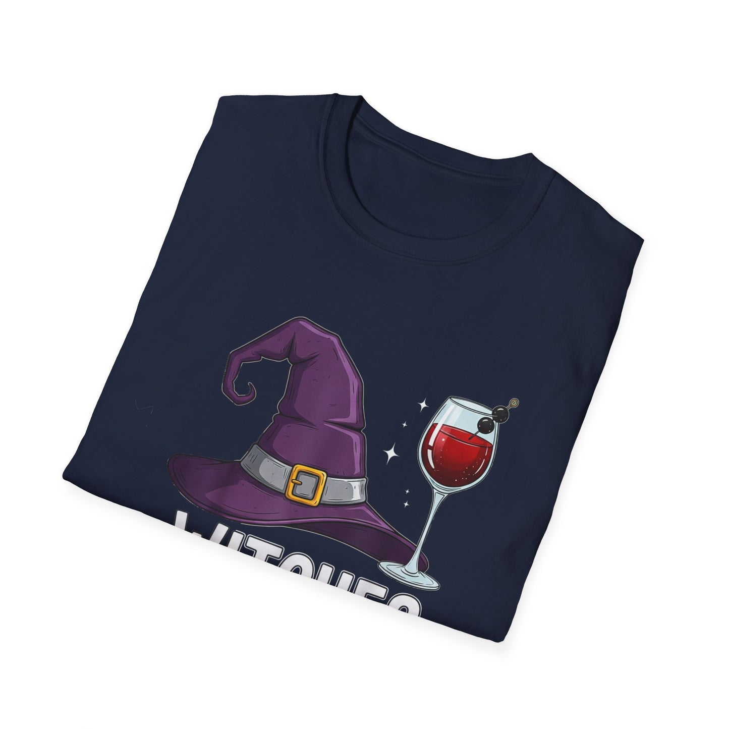 Witches Be Sippin' Unisex Softstyle T-Shirt | Spooky Season Tee, Halloween Gift, Witchy Apparel, Casual Wear, Festival Shirt