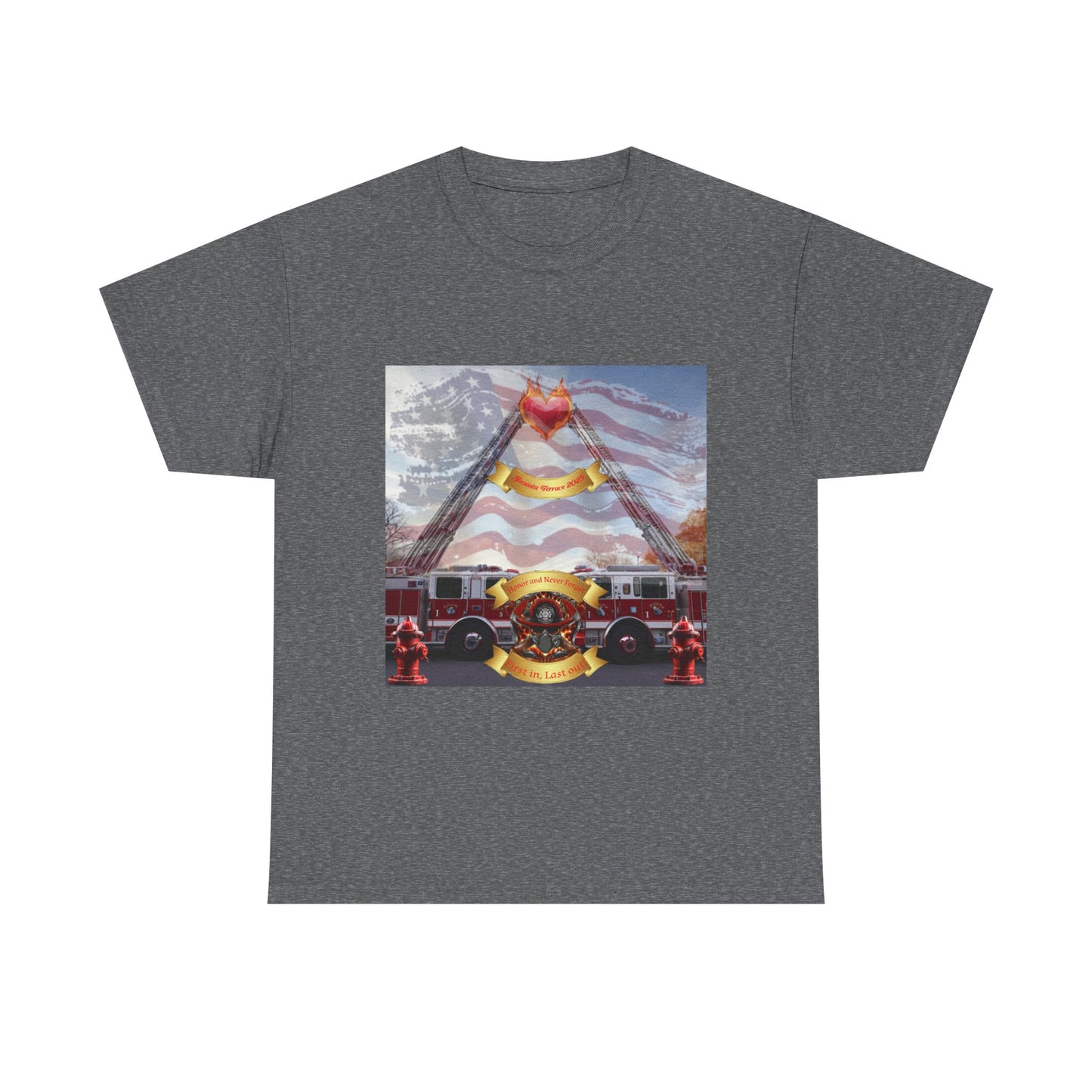 The Juniata Terrace Fire 2025 Honor Patriotic Firefighter T-Shirt