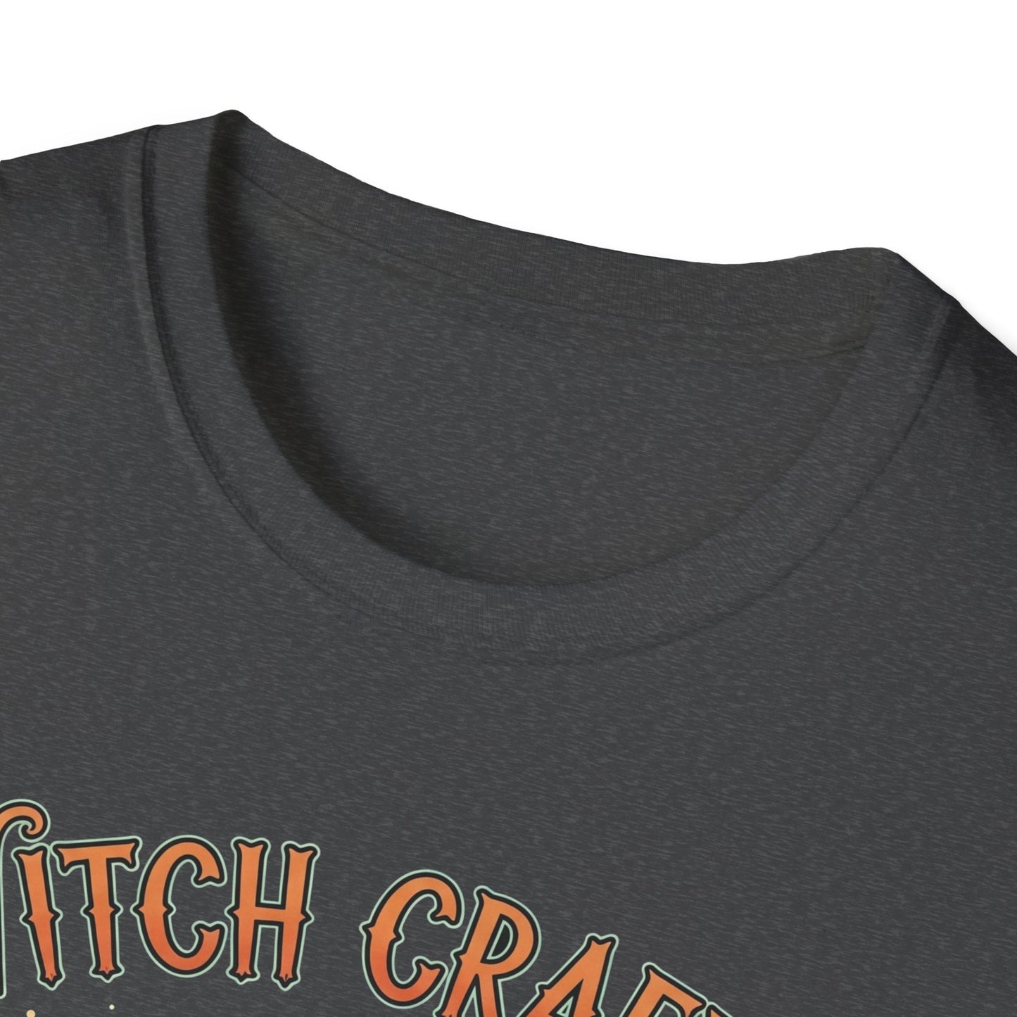 Witchcrafts Unisex Softstyle T-Shirt | Spooky Halloween Tee, Witchy Apparel, Gift for Witches, Retro Graphic Shirt, Autumn Fashion