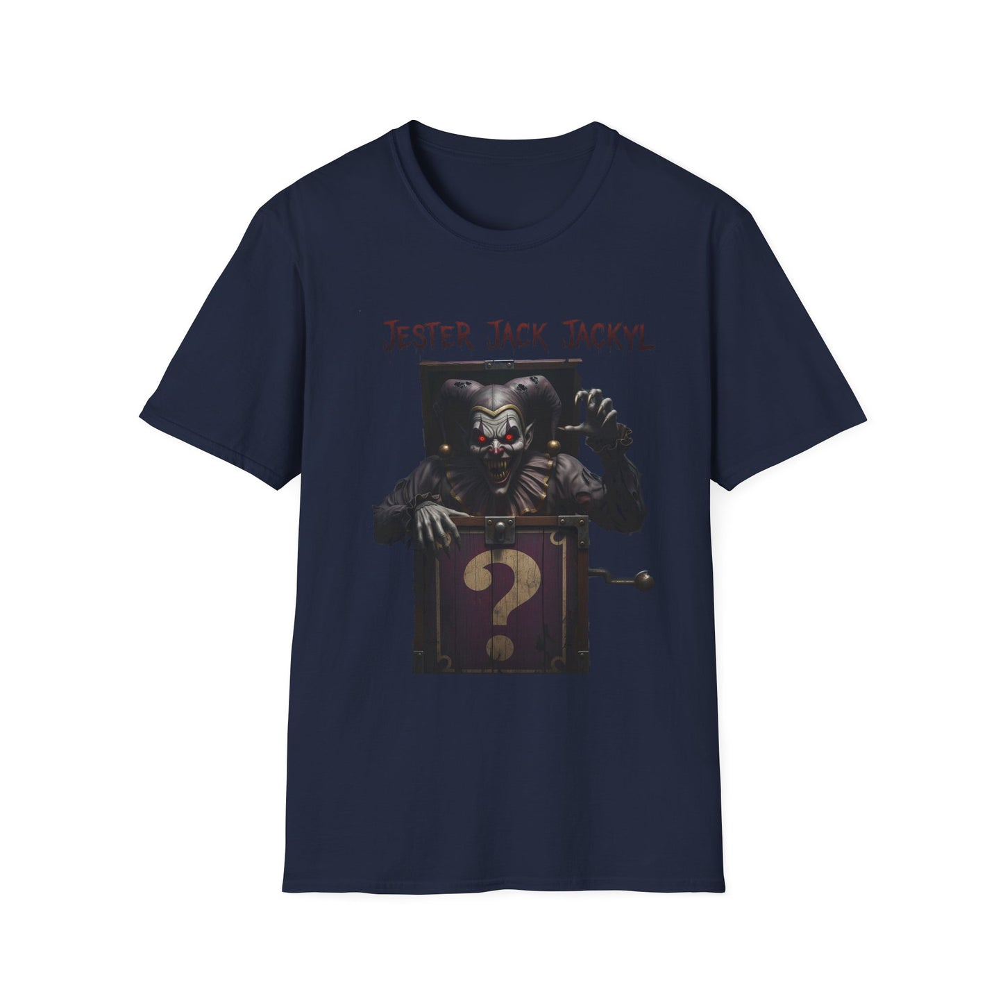 Jester Jack Jackyl Creepy Clown Graphic T-Shirt, Perfect for Halloween, Horror Fans, Scary Movie Night, Unisex Gift, Fun Adult Apparel