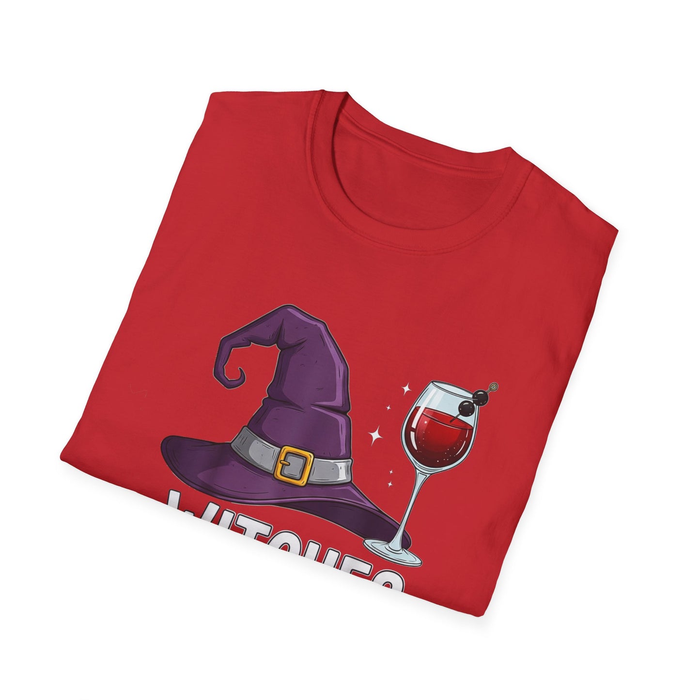 Witches Be Sippin' Unisex Softstyle T-Shirt | Spooky Season Tee, Halloween Gift, Witchy Apparel, Casual Wear, Festival Shirt