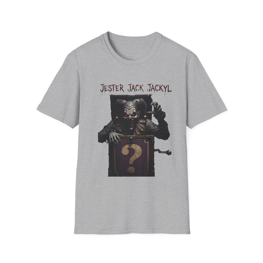 Jester Jack Jackyl Creepy Clown Graphic T-Shirt, Perfect for Halloween, Horror Fans, Scary Movie Night, Unisex Gift, Fun Adult Apparel