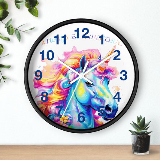 Always Be A Unicorn Wall Clock - S-Mart Shop Smart Treasures