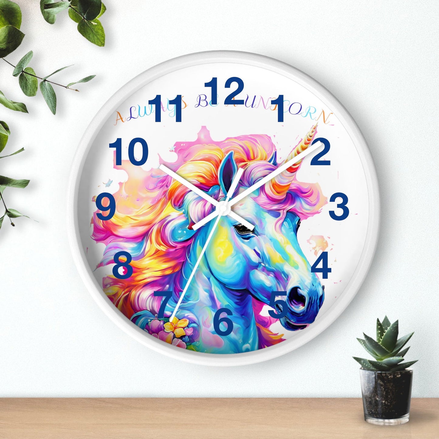 Always Be A Unicorn Wall Clock - S-Mart Shop Smart Treasures