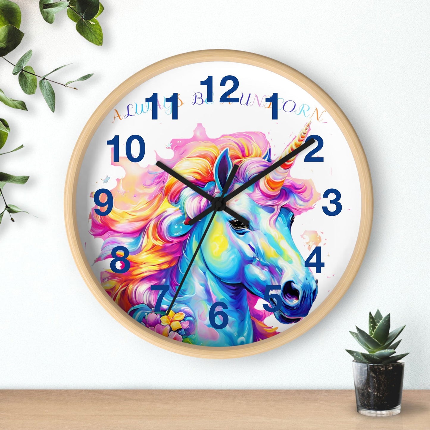 Always Be A Unicorn Wall Clock - S-Mart Shop Smart Treasures