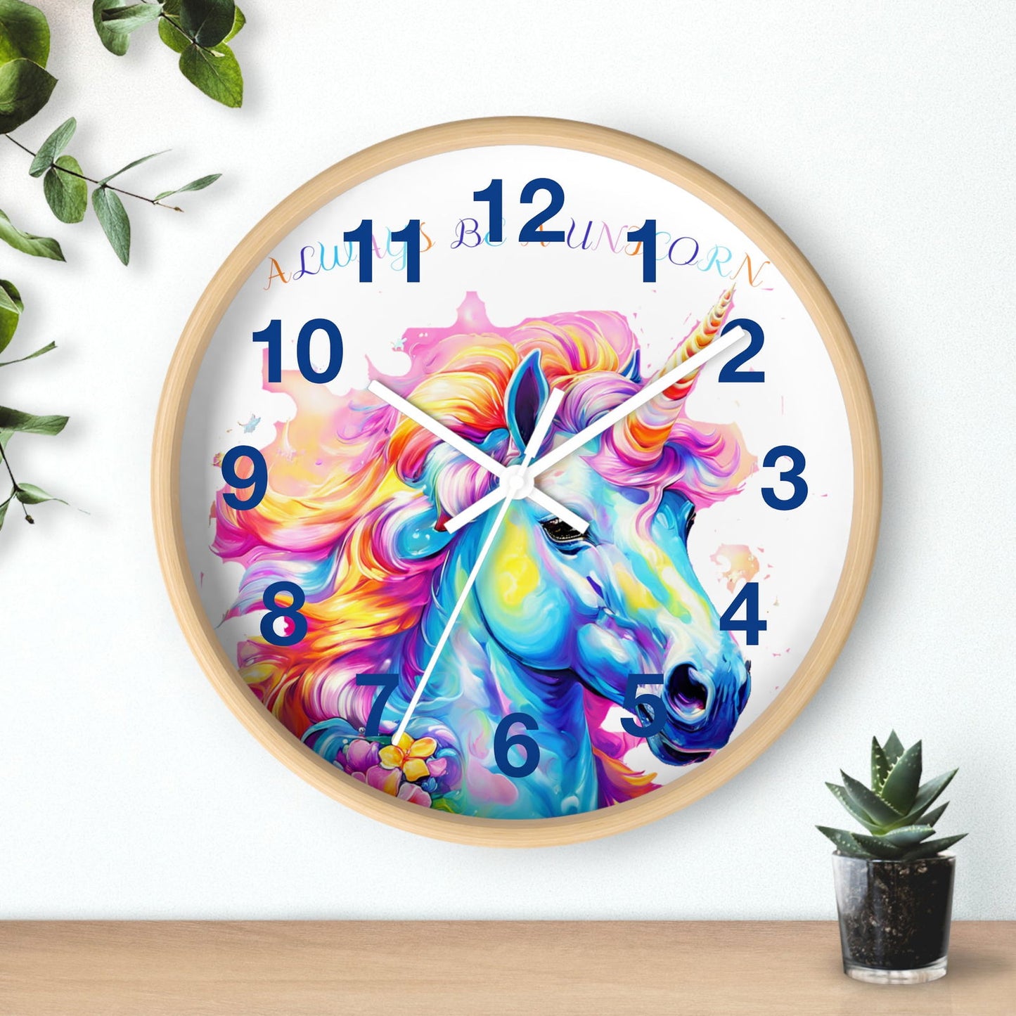 Always Be A Unicorn Wall Clock - S-Mart Shop Smart Treasures