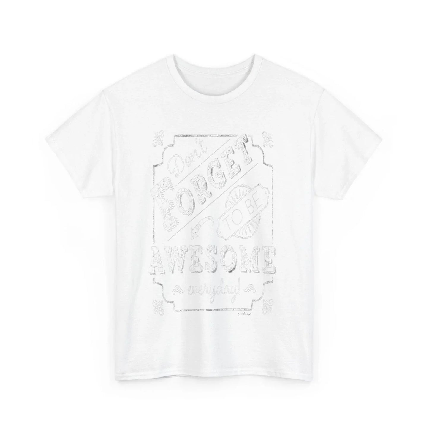 Be awesome Unisex Heavy Cotton Tee - S-Mart Shop Smart Treasures