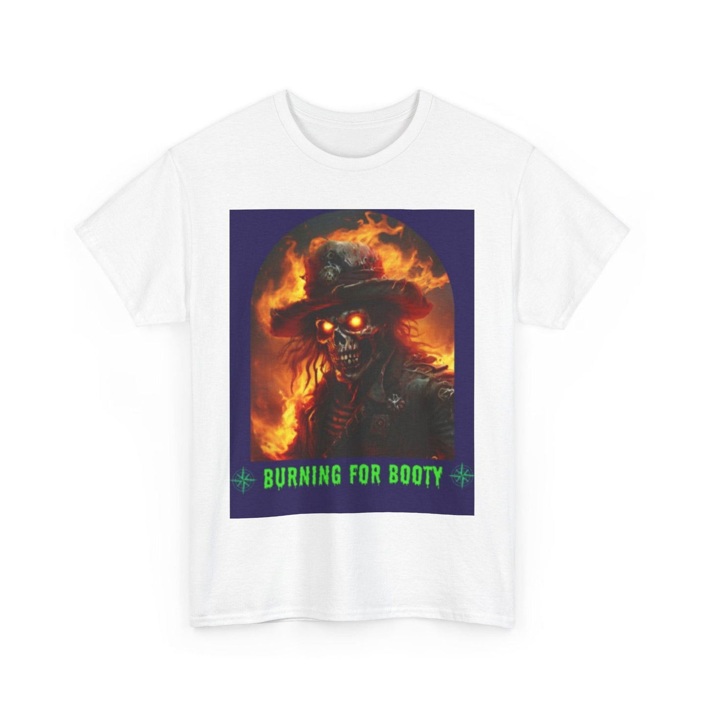 Burning for Booty Halloween Unisex Heavy Cotton Tee - S-Mart Shop Smart Treasures