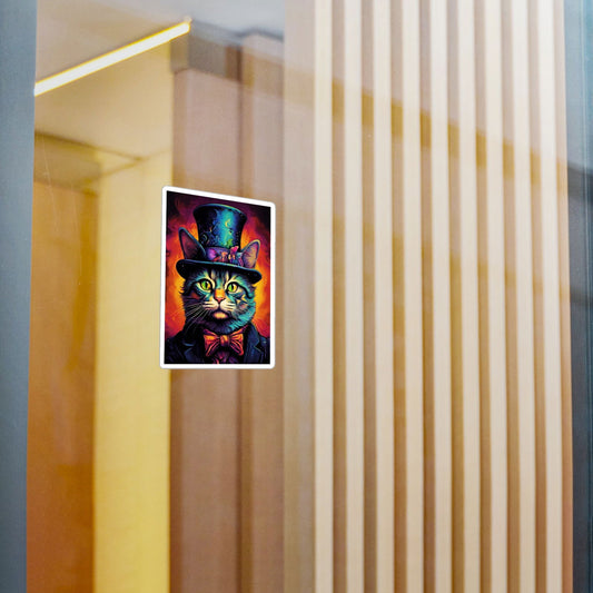 Dapper Cat Kiss-Cut Vinyl Decals - S-Mart Shop Smart Treasures