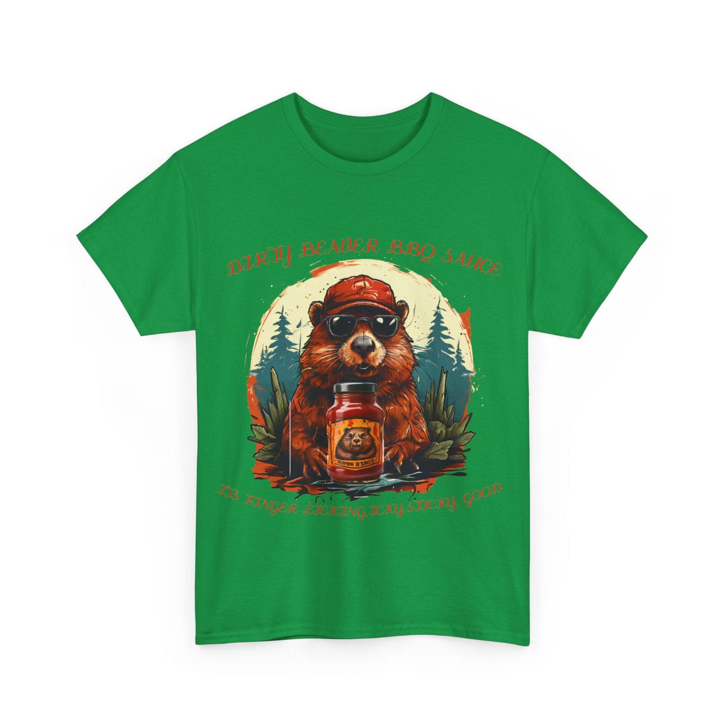 Dirty Beaver BBQ Sauce Unisex Heavy Cotton Tee - S-Mart Shop Smart Treasures