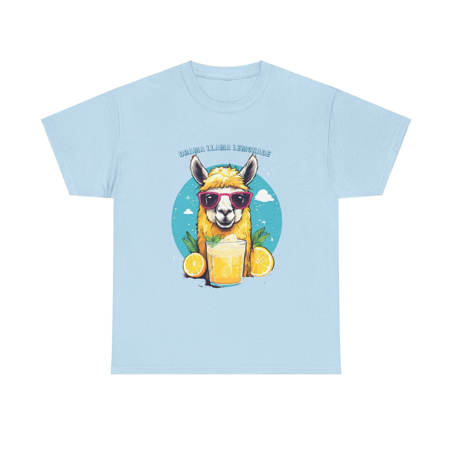 Drama Llama Lemonade Unisex Heavy Cotton Tee - S-Mart Shop Smart Treasures