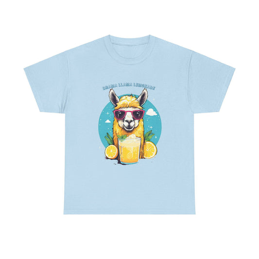 Drama Llama Lemonade Unisex Heavy Cotton Tee - S-Mart Shop Smart Treasures