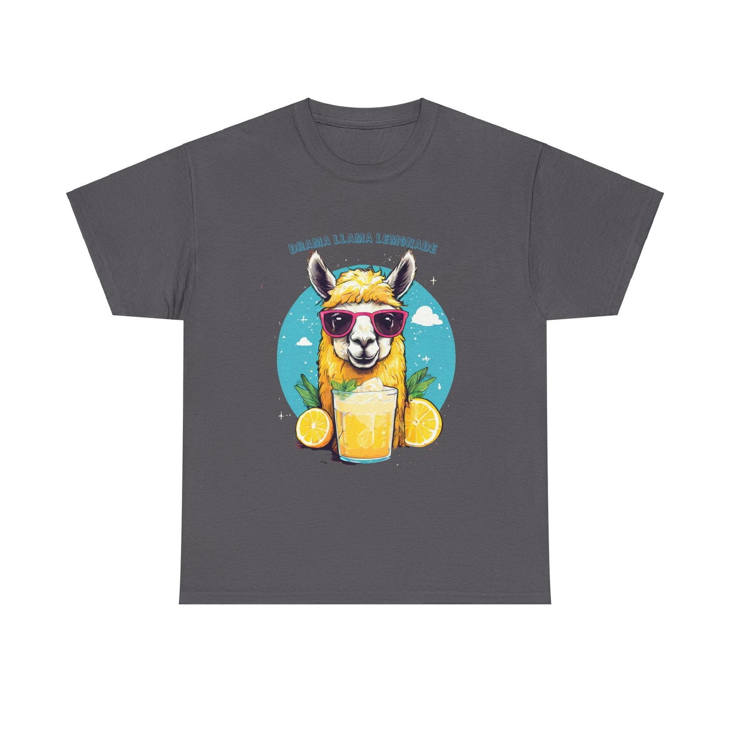 Drama Llama Lemonade Unisex Heavy Cotton Tee - S-Mart Shop Smart Treasures