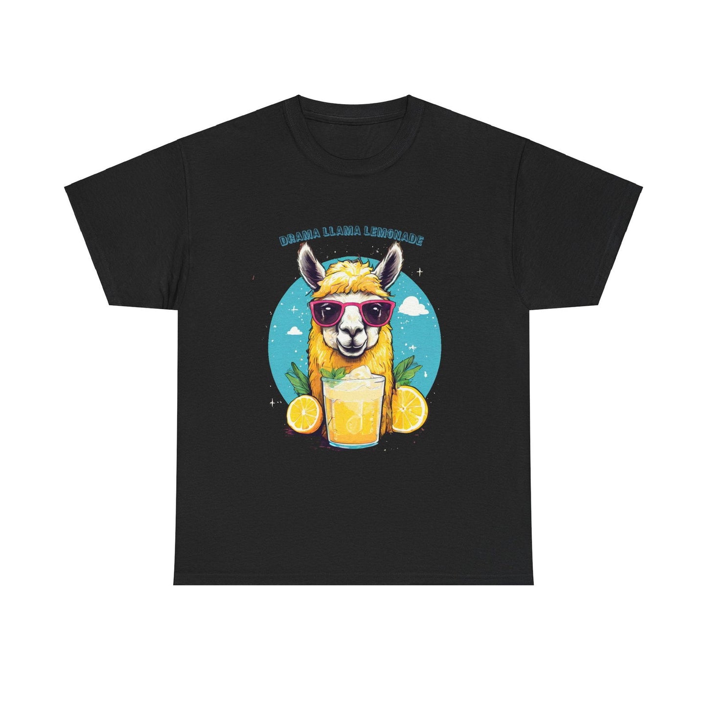 Drama Llama Lemonade Unisex Heavy Cotton Tee - S-Mart Shop Smart Treasures