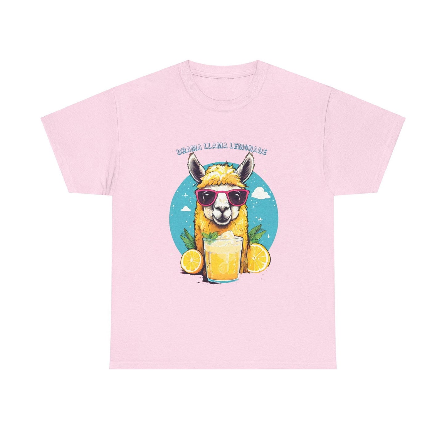 Drama Llama Lemonade Unisex Heavy Cotton Tee - S-Mart Shop Smart Treasures