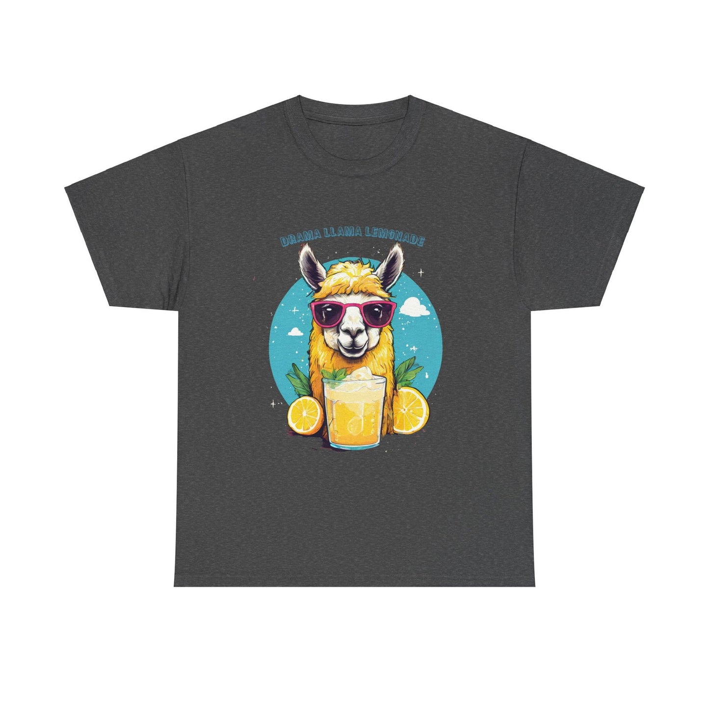 Drama Llama Lemonade Unisex Heavy Cotton Tee - S-Mart Shop Smart Treasures