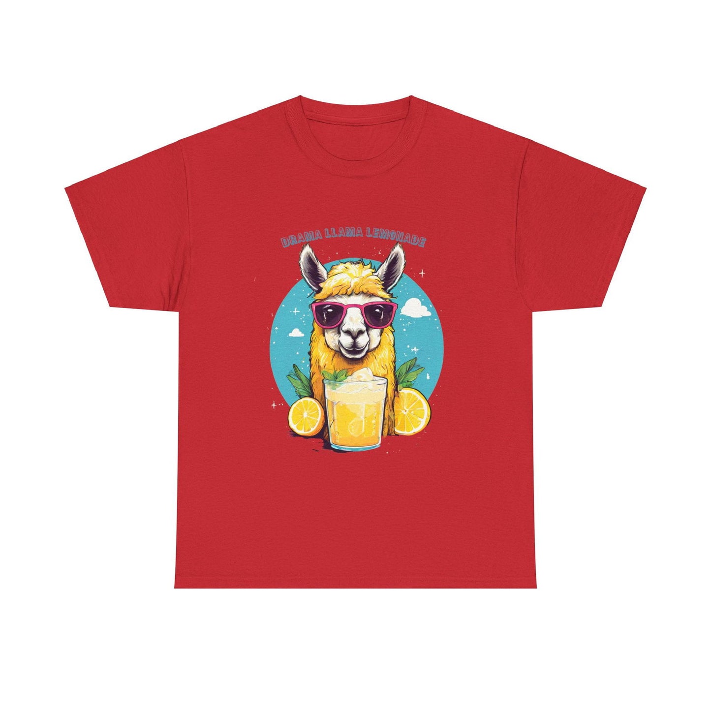 Drama Llama Lemonade Unisex Heavy Cotton Tee - S-Mart Shop Smart Treasures