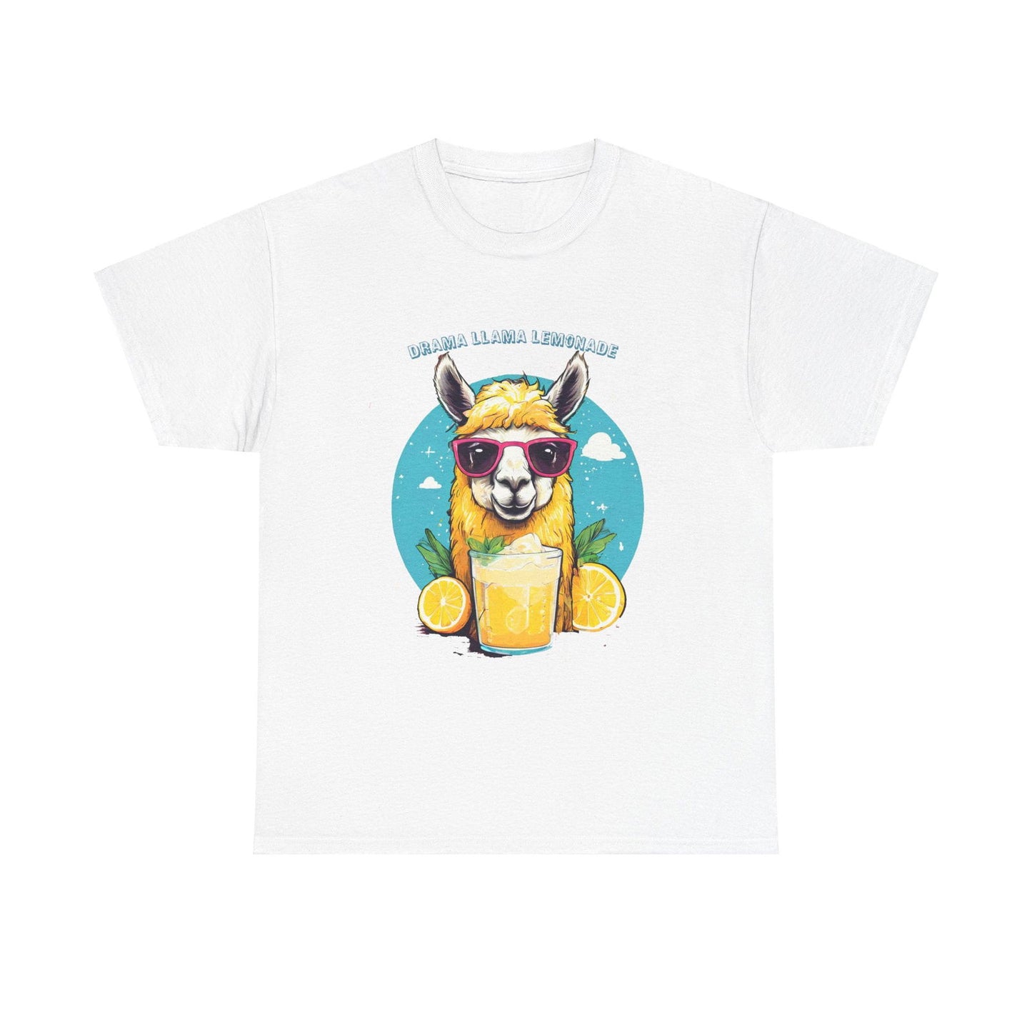 Drama Llama Lemonade Unisex Heavy Cotton Tee - S-Mart Shop Smart Treasures
