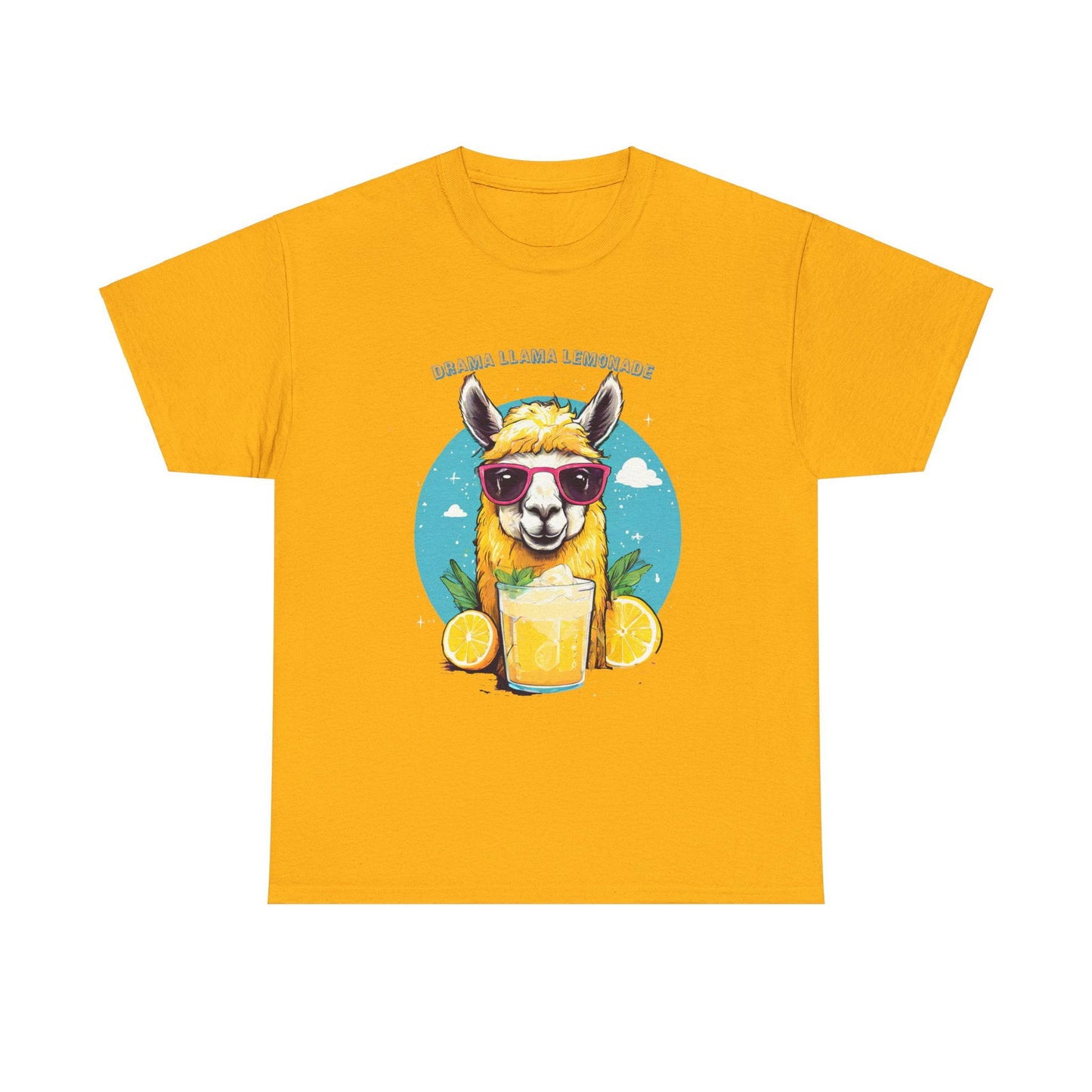 Drama Llama Lemonade Unisex Heavy Cotton Tee - S-Mart Shop Smart Treasures