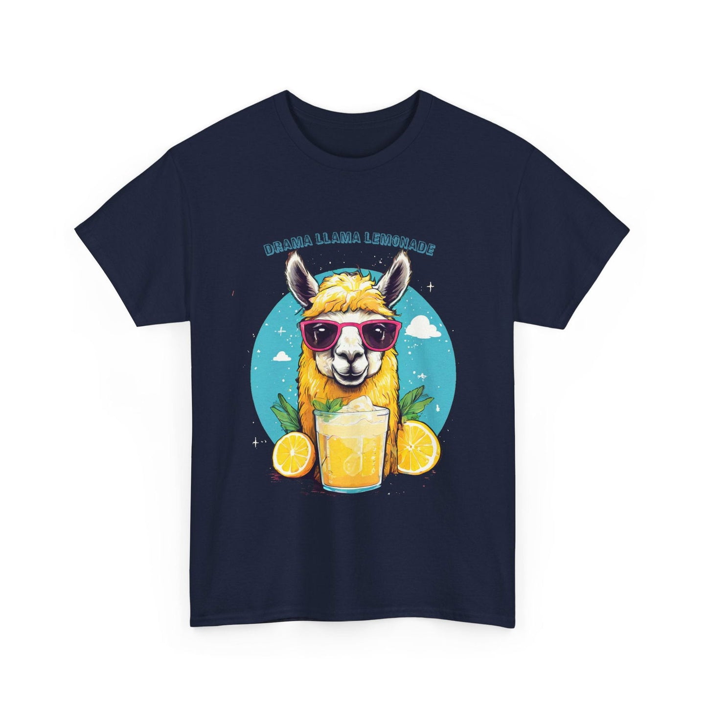 Drama Llama Lemonade Unisex Heavy Cotton Tee - S-Mart Shop Smart Treasures