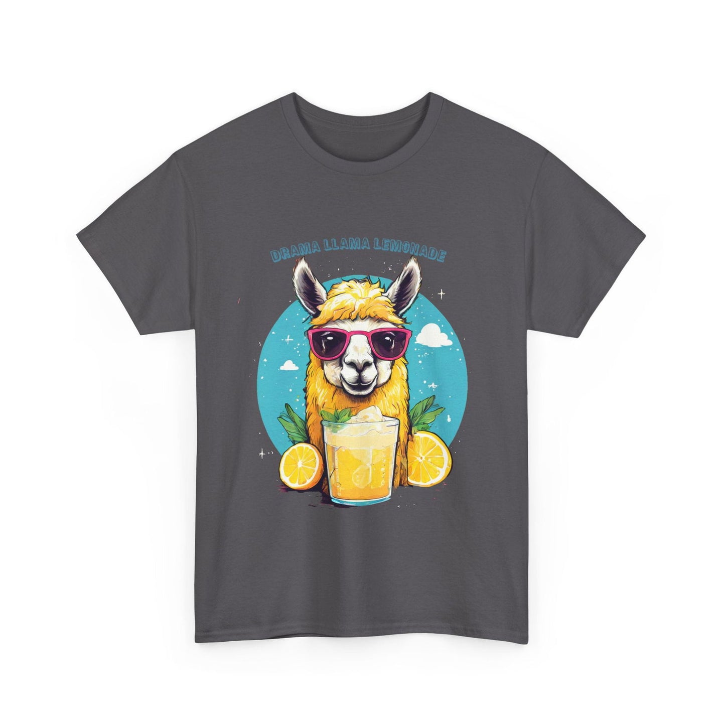 Drama Llama Lemonade Unisex Heavy Cotton Tee - S-Mart Shop Smart Treasures