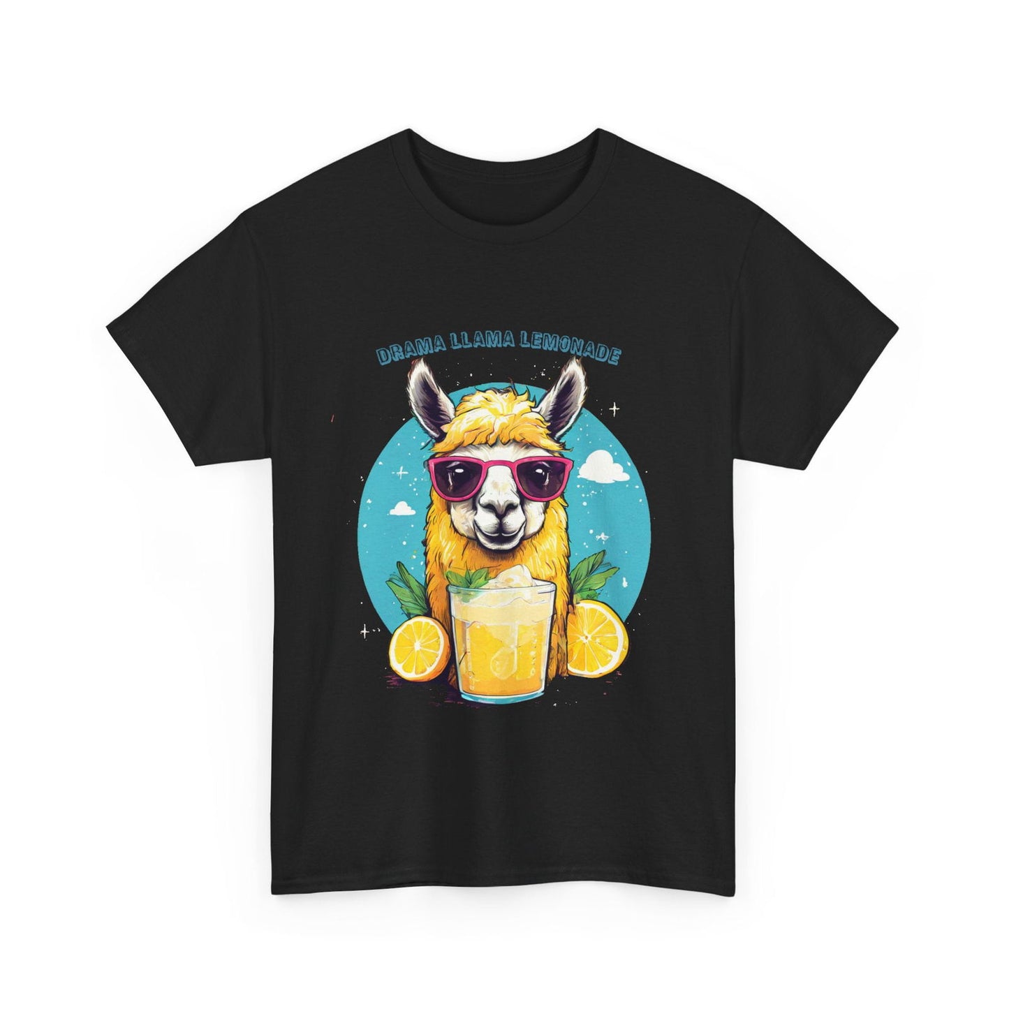 Drama Llama Lemonade Unisex Heavy Cotton Tee - S-Mart Shop Smart Treasures