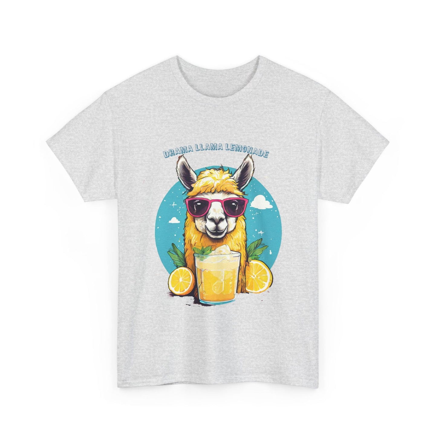 Drama Llama Lemonade Unisex Heavy Cotton Tee - S-Mart Shop Smart Treasures
