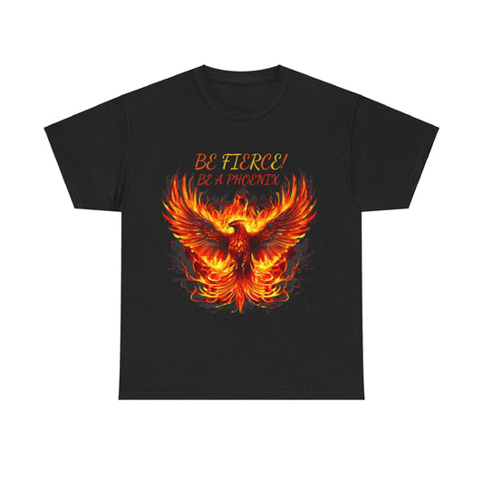 Fierce Like A Phoenix Unisex Heavy Cotton Tee - S-Mart Shop Smart Treasures