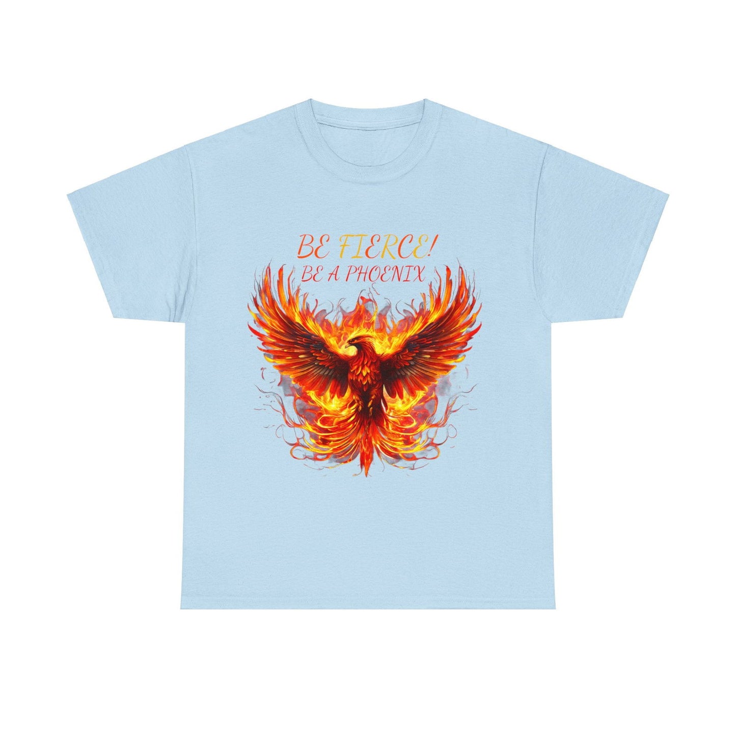 Fierce Like A Phoenix Unisex Heavy Cotton Tee - S-Mart Shop Smart Treasures