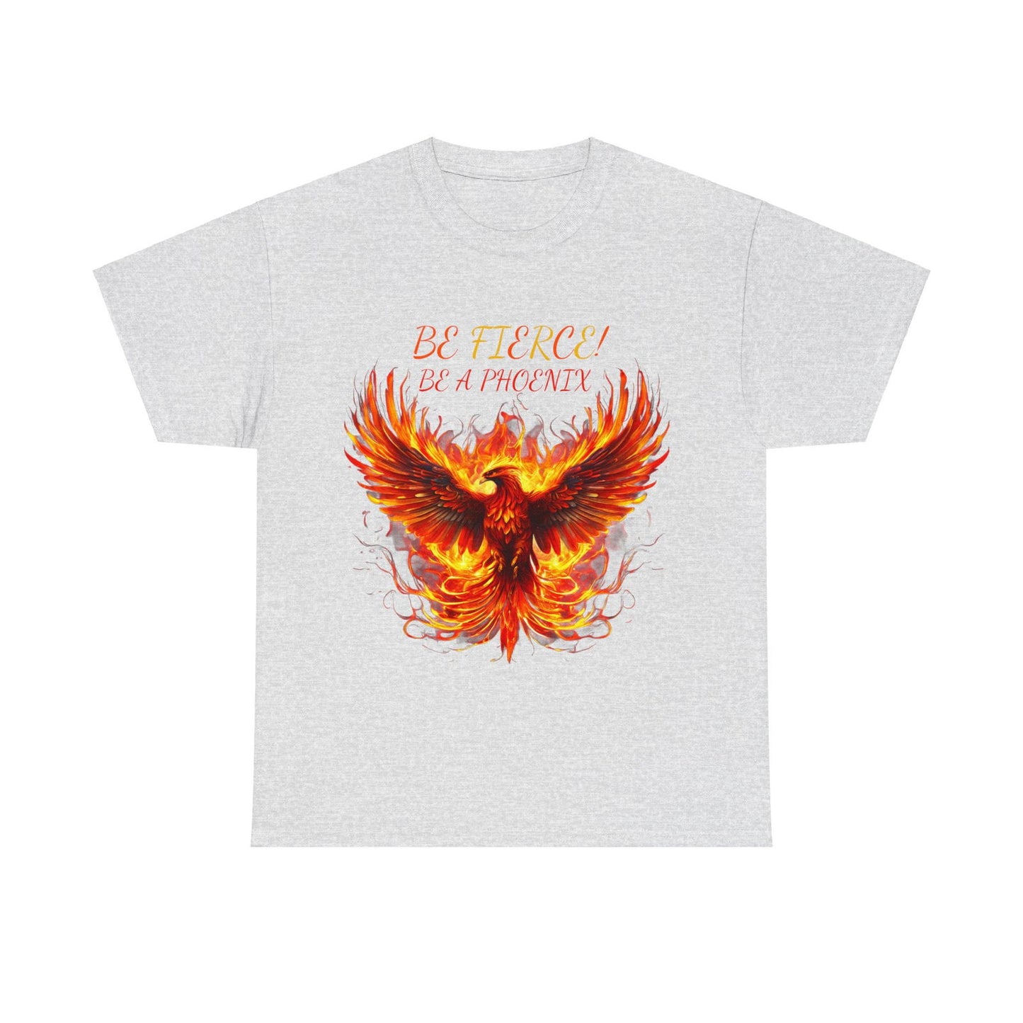 Fierce Like A Phoenix Unisex Heavy Cotton Tee - S-Mart Shop Smart Treasures