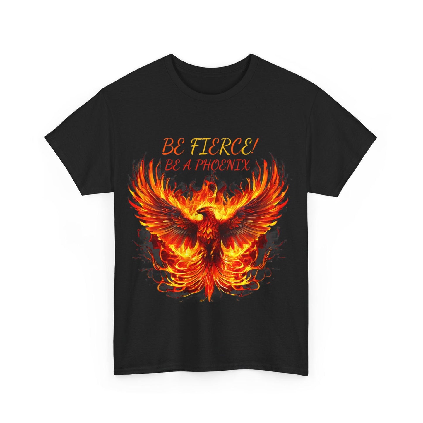 Fierce Like A Phoenix Unisex Heavy Cotton Tee - S-Mart Shop Smart Treasures