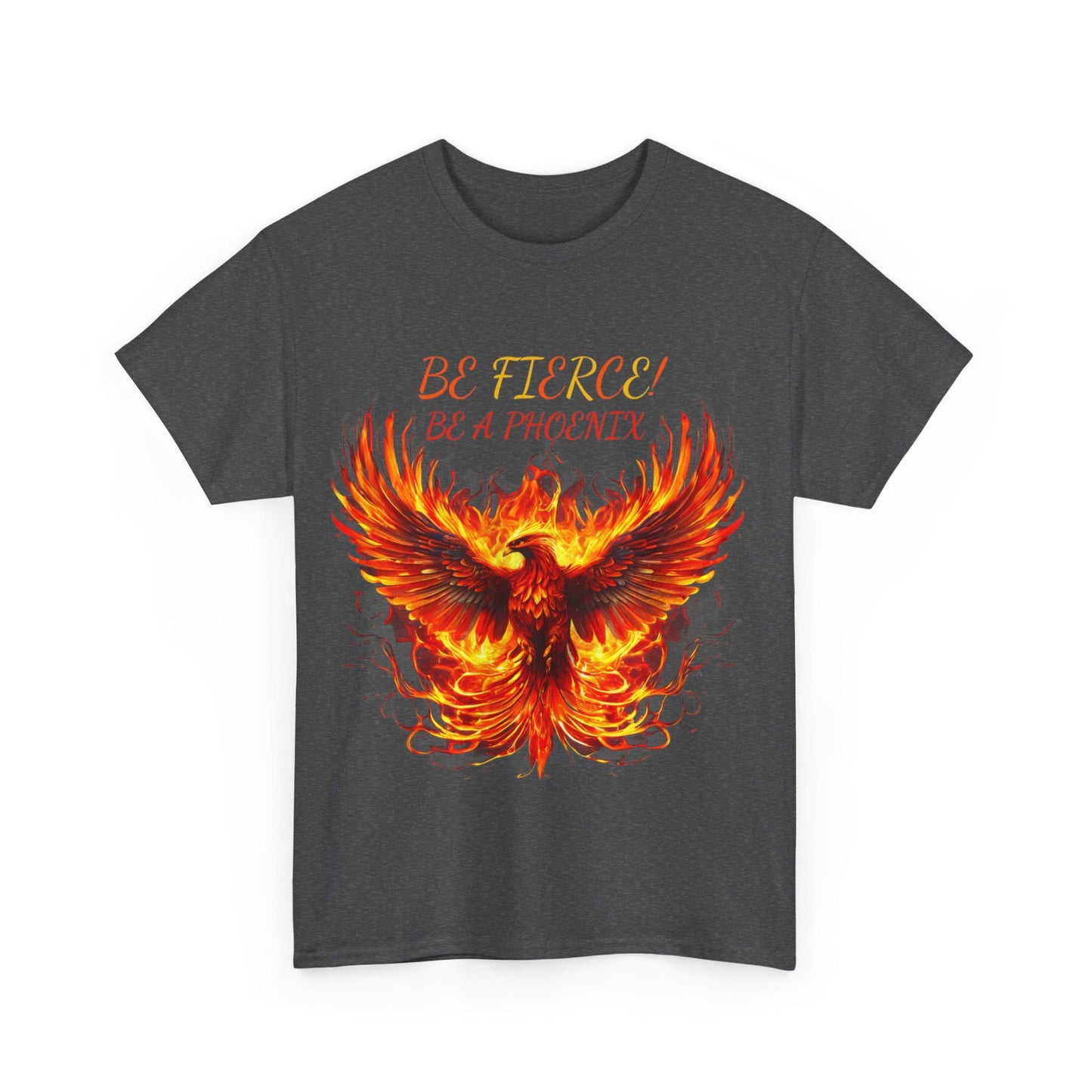 Fierce Like A Phoenix Unisex Heavy Cotton Tee - S-Mart Shop Smart Treasures
